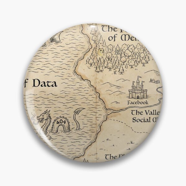 Item preview, Map of the Internet - Fantasy Style World Map designed and sold by SavinMercantile.