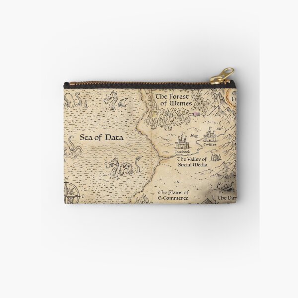 Item preview, Map of the Internet - Fantasy Style World Map designed and sold by SavinMercantile.