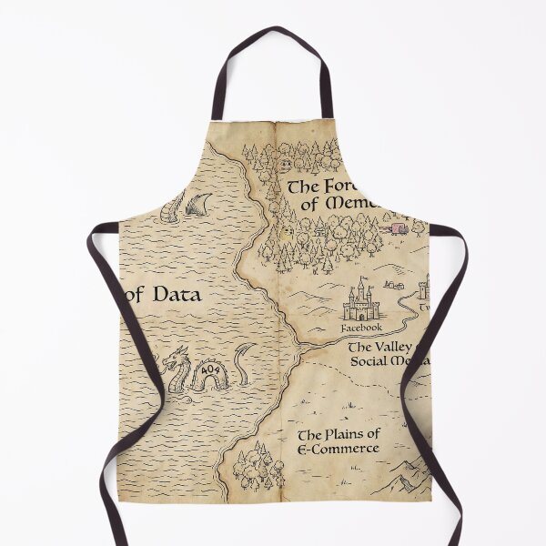 Item preview, Map of the Internet - Fantasy Style World Map designed and sold by SavinMercantile.