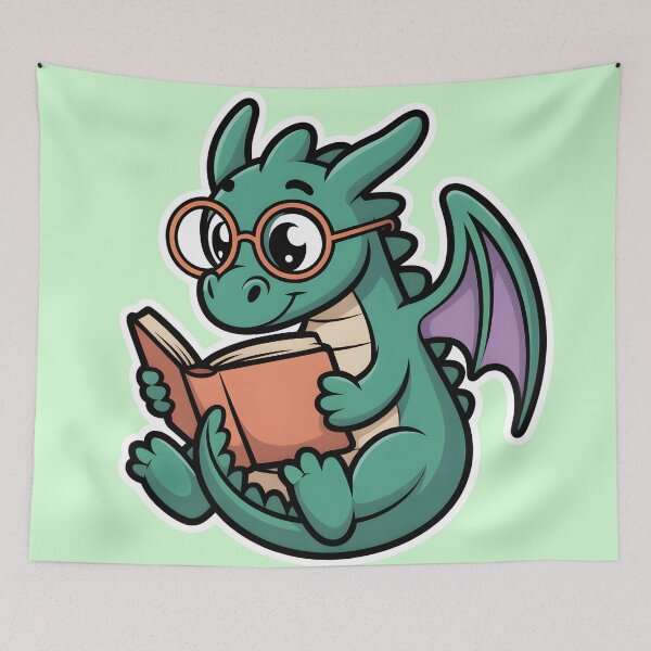 Item preview, Dragón de fantasía ratón de biblioteca con alas designed and sold by Mr-wow.