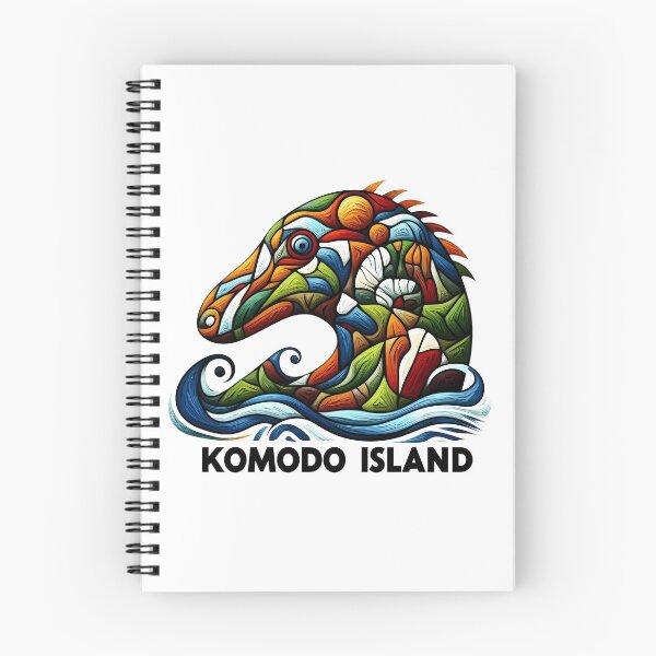 Item preview, Komodo Island Minimal Cubism Art Print – Modern Abstract Indonesia Travel Poster designed and sold by OzzFrequency.
