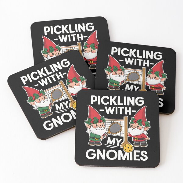 Item preview, Funny Pickleball Christmas Gnomes Holiday Pickling With My Gnomies designed and sold by DrawHandArt.