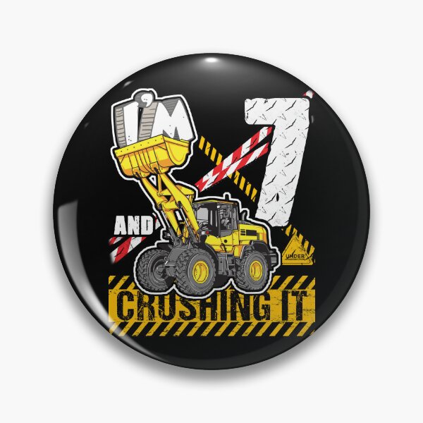 Item preview, Bulldozer Birthday 7 Construction Truck Crushing It Design designed and sold by JRRTs.