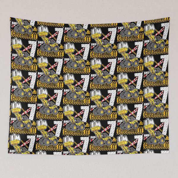 Item preview, Bulldozer Birthday 7 Construction Truck Crushing It Design designed and sold by JRRTs.