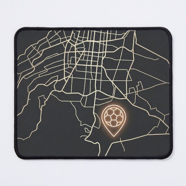 Item preview, Minimalist NYC Soccer Map Pin Line Art designed and sold by Istyak7.