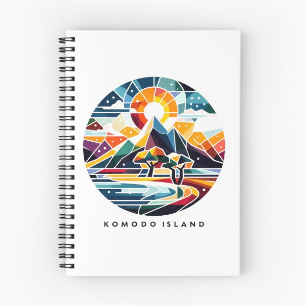 Item preview, Komodo Island Minimal Cubism Art Print – Modern Abstract Indonesia Travel Poster designed and sold by OzzFrequency.