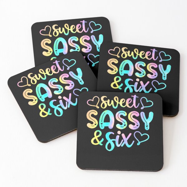 Item preview, Kids 6Th Birthday Girl Sweet Sassy And Six 6 Years Old Girls designed and sold by TysonLangosh.