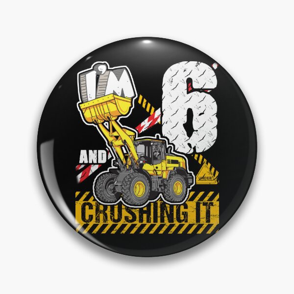 Item preview, Bulldozer Birthday 6 Construction Truck Crushing It Design designed and sold by JRRTs.