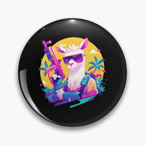 Item preview, Fortnite Cool Llama Holding Pink Rifle designed and sold by Muaythai1x3ac.