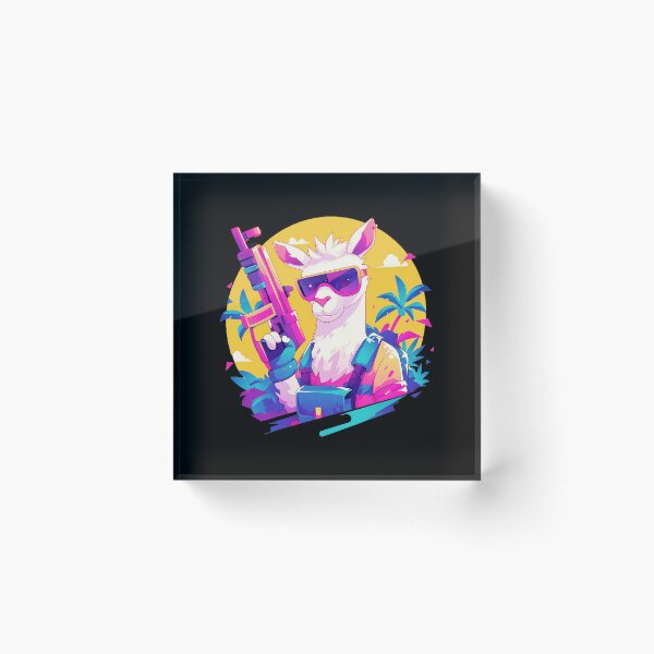 Item preview, Fortnite Cool Llama Holding Pink Rifle designed and sold by Muaythai1x3ac.