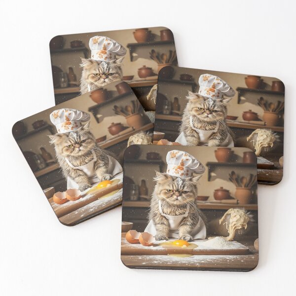 Item preview, Cat Grumpy Baker Chef Fail Brainrot Meme  designed and sold by Pawrizzma POD.