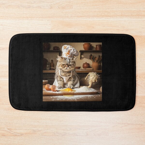 Item preview, Cat Grumpy Baker Chef Fail Brainrot Meme  designed and sold by Pawrizzma POD.