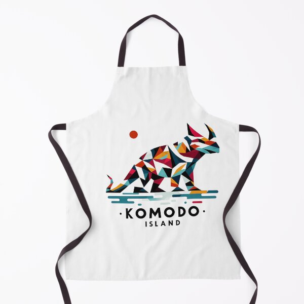 Item preview, Komodo Island Minimal Cubism Art Print – Modern Abstract Indonesia Travel Poster designed and sold by OzzFrequency.
