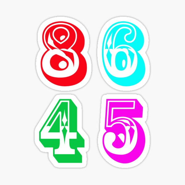 86 45 - Impeach Trump Sticker