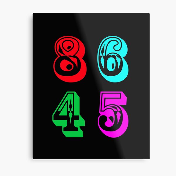 86 45 - Impeach Trump Metal Print
