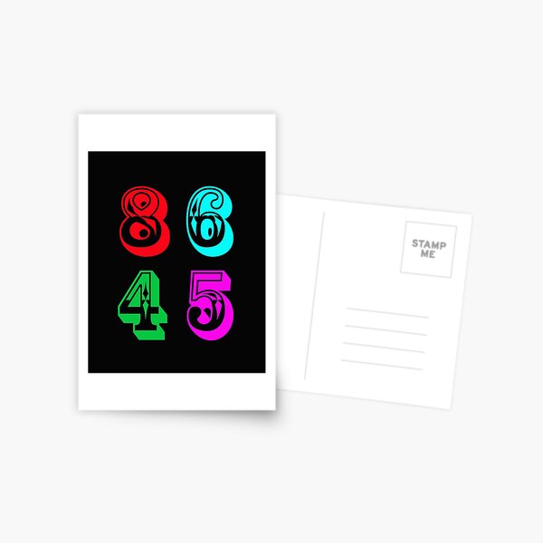 86 45 - Impeach Trump Postcard