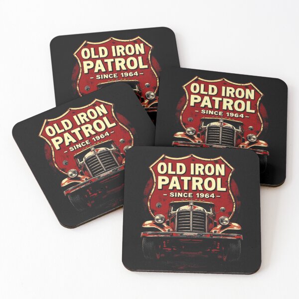 Item preview, OLD IRON PATROL — 1964, designed for black fabrics designed and sold by SteadyRolling.