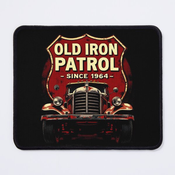 Item preview, OLD IRON PATROL — 1964, designed for black fabrics designed and sold by SteadyRolling.