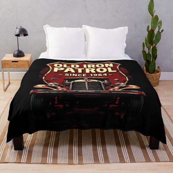 Item preview, OLD IRON PATROL — 1964, designed for black fabrics designed and sold by SteadyRolling.