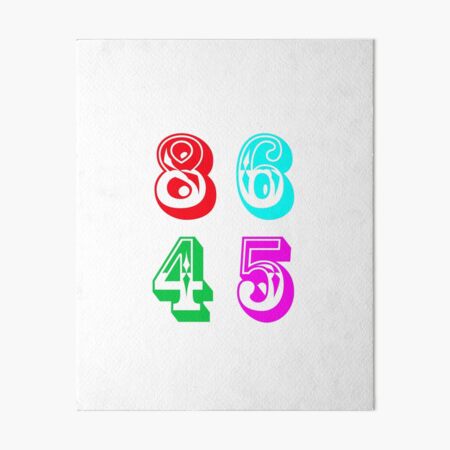 86 45 - Impeach Trump Art Board Print