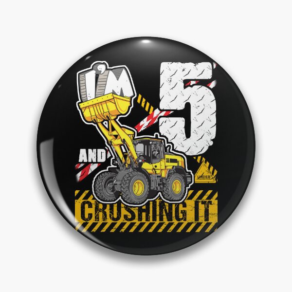 Item preview, Bulldozer Birthday 5 Construction Truck Crushing It Design designed and sold by JRRTs.