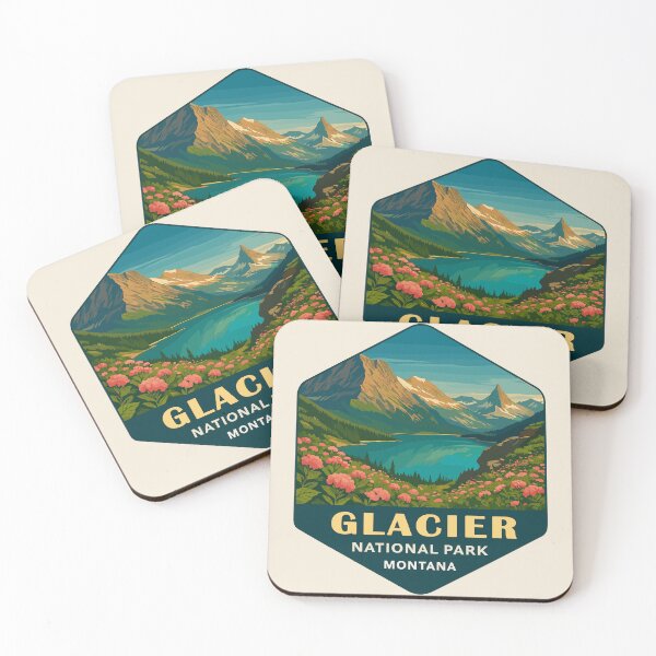 Item preview, Glacier National Park Sticker designed and sold by Gideon Emmerich.