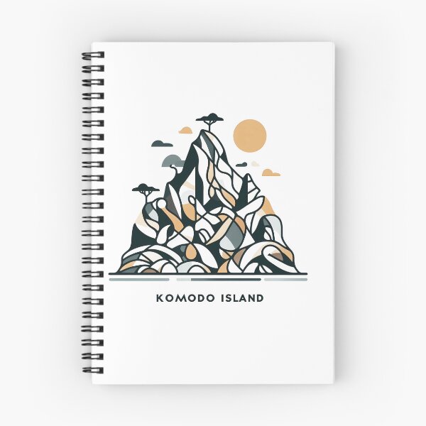 Item preview, Komodo Island Minimal Cubism Art Print – Modern Abstract Indonesia Travel Poster designed and sold by OzzFrequency.