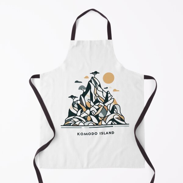 Item preview, Komodo Island Minimal Cubism Art Print – Modern Abstract Indonesia Travel Poster designed and sold by OzzFrequency.