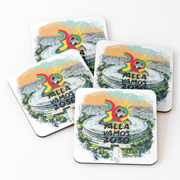 Item preview, World Cup 2030 Yalla Vamos Stadium Artwork – Vibrant Football designed and sold by DesignArtist.ia.