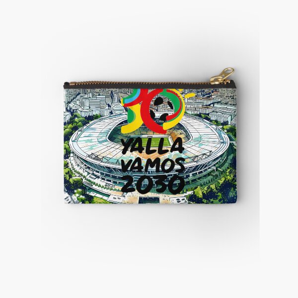 Item preview, World Cup 2030 Yalla Vamos Stadium Artwork – Vibrant Football designed and sold by DesignArtist.ia.