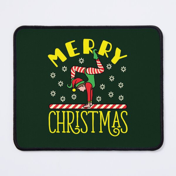 Item preview, Gymnastics Christmas Elf On Beam  designed and sold by jaygo.