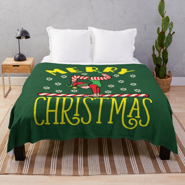 Item preview, Gymnastics Christmas Elf On Beam  designed and sold by jaygo.