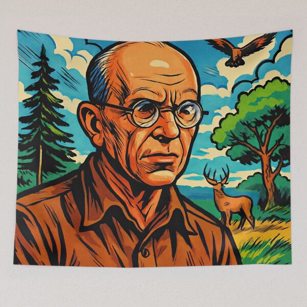 Item preview, Aldo Leopold | Comics style - Cartoon designed and sold by ComicsFactory.