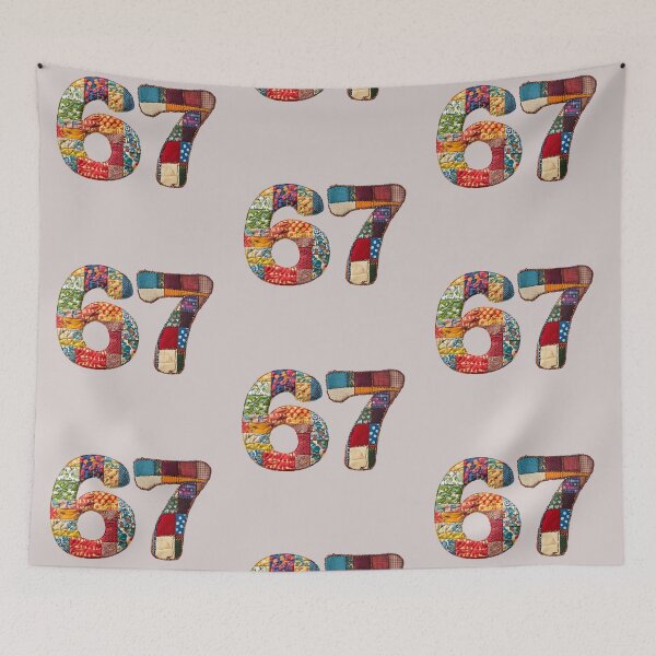 Item preview, Six Seven Patch Work Graphic designed and sold by BKDIGITALSHOP.