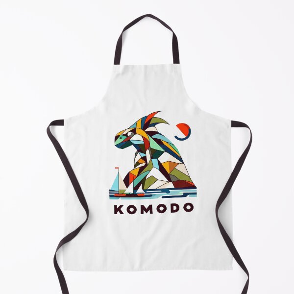 Item preview, Komodo Island Minimal Cubism Art Print – Modern Abstract Indonesia Travel Poster designed and sold by OzzFrequency.
