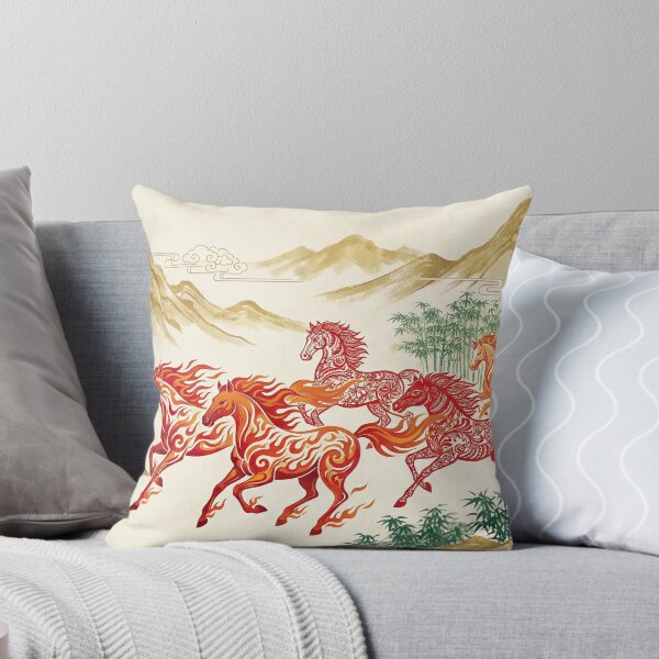 Item preview, 2026 Year of the Fire Horse - Traditional Red & Gold Lunar New Year designed and sold by SavinMercantile.