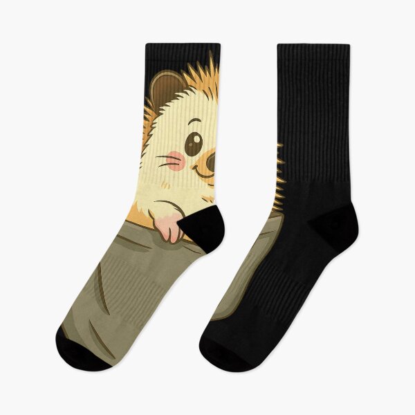 Artikelvorschau, Niedlicher Kawaii-Tier-Igel in der Tasche Cartoon-Igel entworfen und verkauft von DrawHandArt.