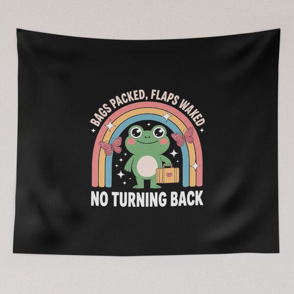 Item preview, Bags Packed Flaps Waxed No Turning Back Frog Vacation  designed and sold by MathisBellanger.