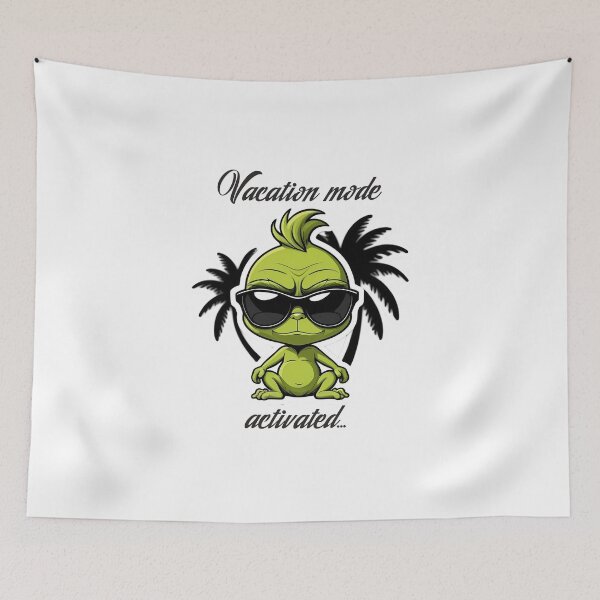 Item preview, Vacation Mode Activated – Chilling Baby Grinch Summer Vibes designed and sold by JaaGo PopLab.