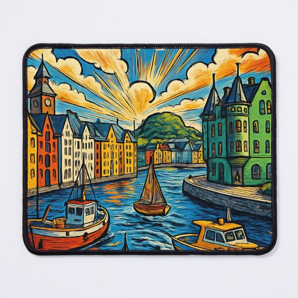 Item preview, Ålesund, city | Comics style - Cartoon designed and sold by ComicsFactory.