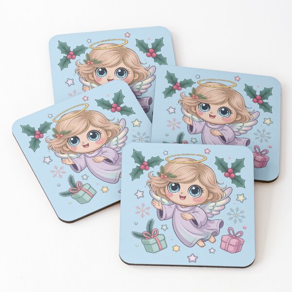 Item preview, Cute Kawaii Angel – Christmas Holiday  Design designed and sold by WikaKowalczyk.