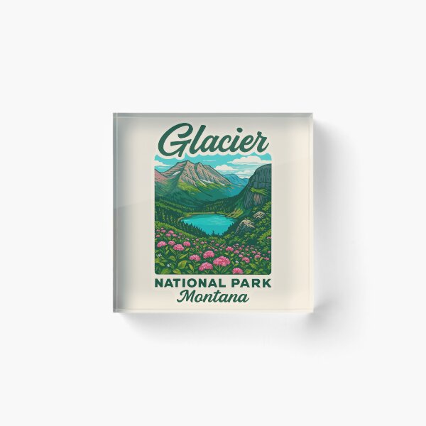 Item preview, Glacier National Park Sticker designed and sold by Gideon Emmerich.