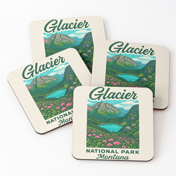 Item preview, Glacier National Park Sticker designed and sold by Gideon Emmerich.
