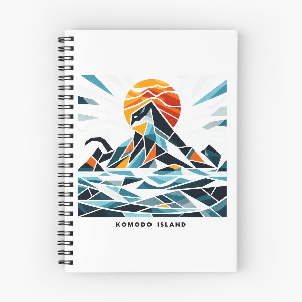 Item preview, Komodo Island Minimal Cubism Art Print – Modern Abstract Indonesia Travel Poster designed and sold by OzzFrequency.