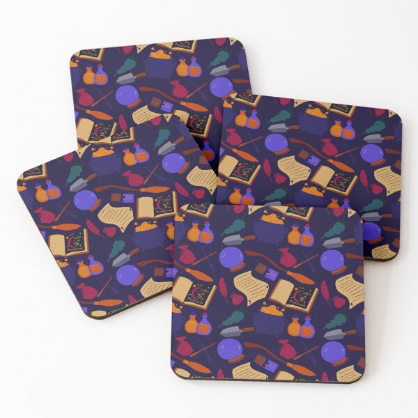 Item preview, Witchcraft and Wizardry| Blue/Indigo| Seamless Pattern | Magic Schooling designed and sold by EnchntdEdVntrs.