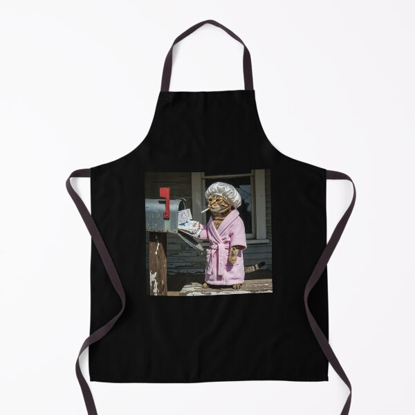 Item preview, Cat in Robe & Bonnet Collecting Mail Brainrot Meme designed and sold by Pawrizzma POD.