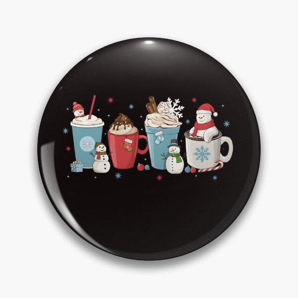Item preview, Winter Hot Cocoa, Snowman Coffee Lovers, Cozy Winter Drinks, Blue Holiday Beverage, Christmas Cafe  designed and sold by DesignDenDo ⭐⭐⭐⭐⭐.