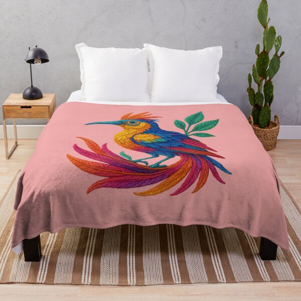 Item preview, Colorful Bird of Paradise – 3D Embroidery Design | Vibrant Exotic Bird | Bright Embroidery Art designed and sold by MrsMimpi.