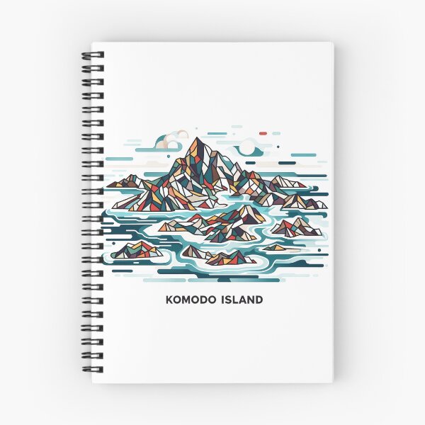 Item preview, Komodo Island Minimal Cubism Art Print – Modern Abstract Indonesia Travel Poster designed and sold by OzzFrequency.