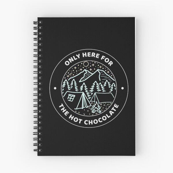 Item preview, Camping – Aquí solo por la insignia de chocolate caliente designed and sold by TalkTee Me.